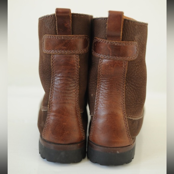 Vintage VTG Cole Haan Two Tone Brown Leather Lace Up Ankle Boots - Picture 4 of 5